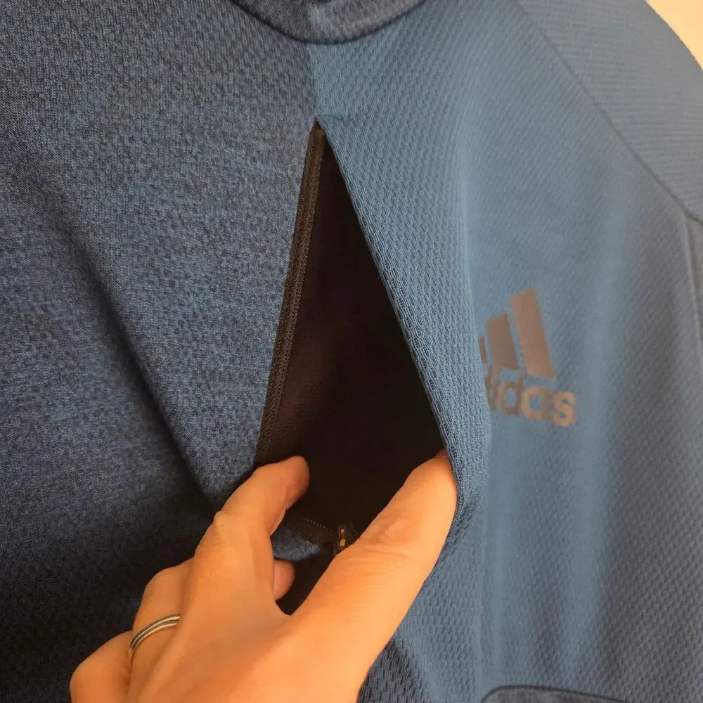 Adidas SMALL Team Issue Pullover Hoodie Athleisure Pockets 2018 Model